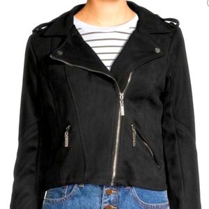 Cropped Moto Jacket